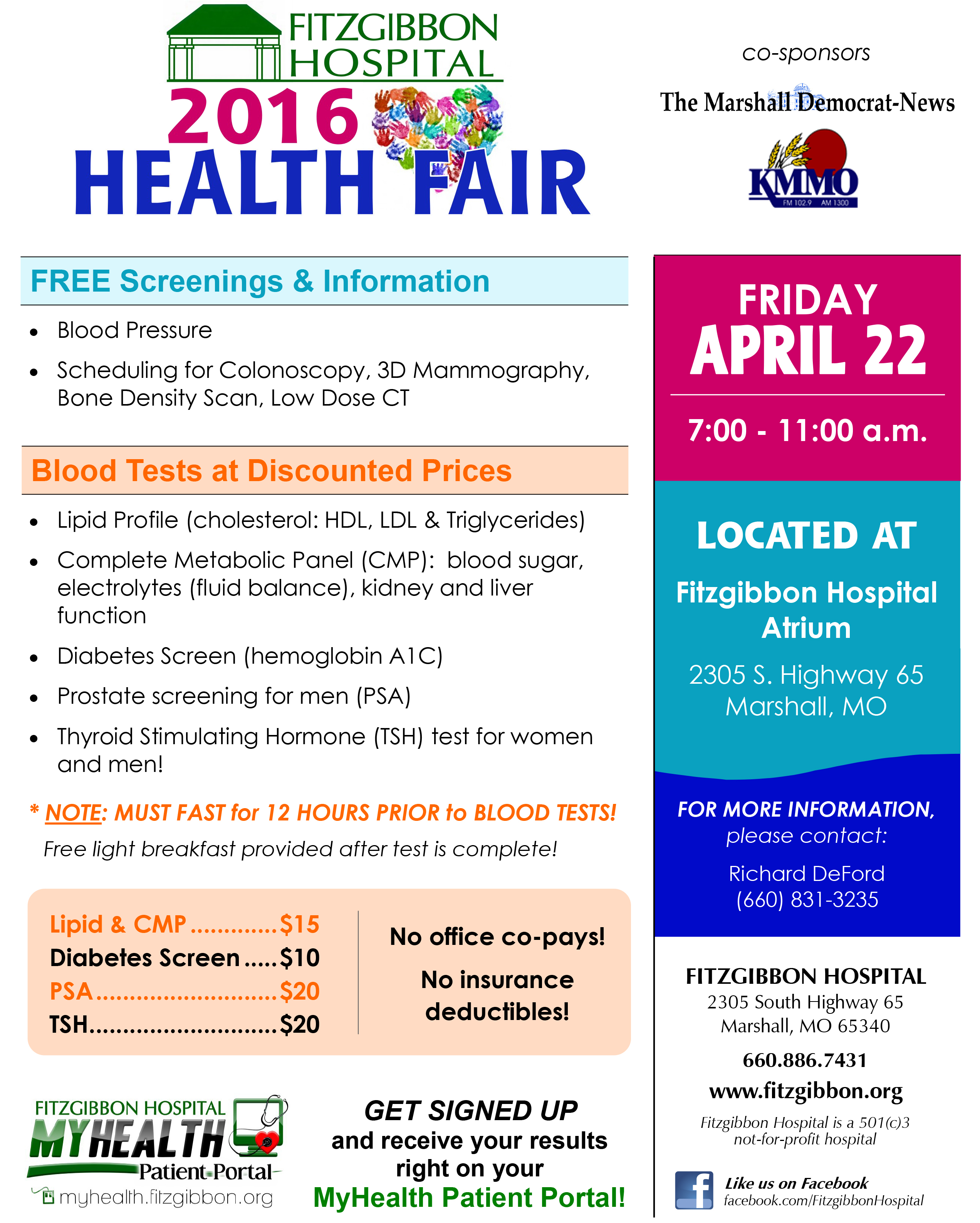 Fitzgibbon Health Fair Offers Opportunity to Know Your Numbers ...